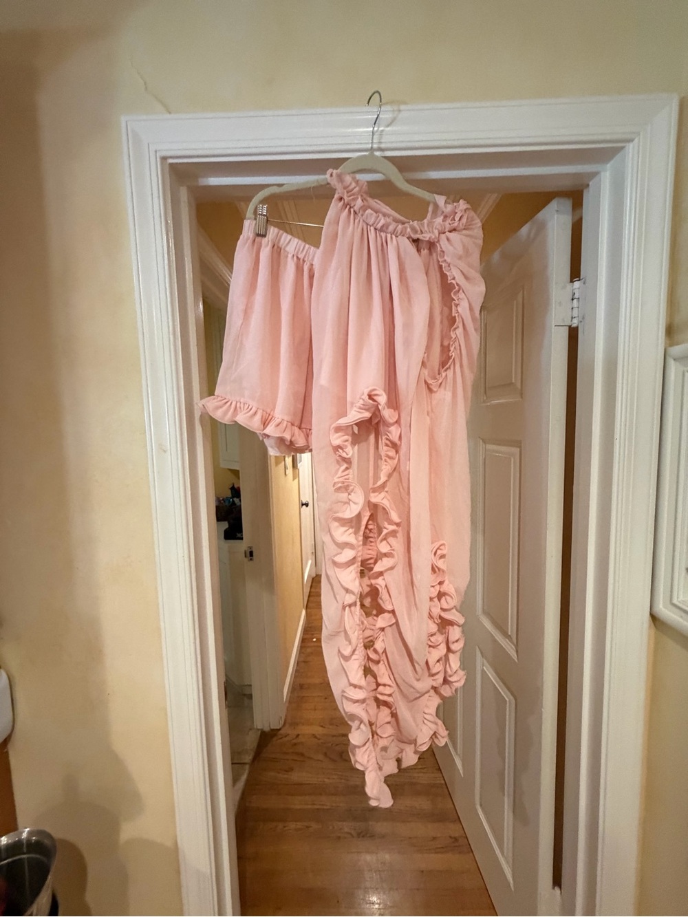 Light Pink Ruffle Two Piece Set - Picture 3 of 5